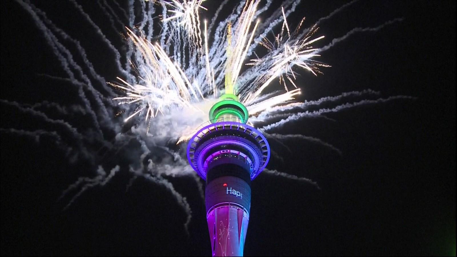 Fotos: Nova Zelândia celebra chegada de 2020