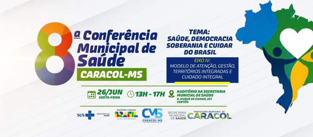 Caracol realiza 8ª Conferência Municipal de Saúde nesta sexta-feira