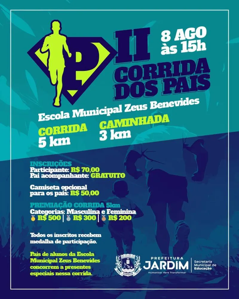 Escola Zeus Benevides prepara segunda edição da Corrida dos Pais