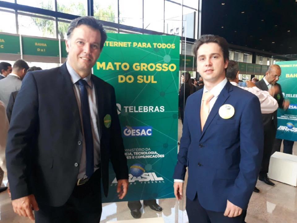 Prefeito de Jardim participa do lançamento do Programa Internet Para Todos