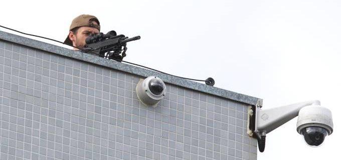 Esquema de segurança tem atirador de elite