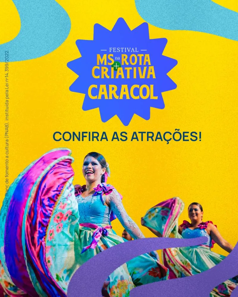 Caracol recebe Primavere-se 2026 e Festival MS na Rota Criativa neste sábado
