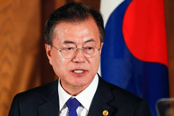 Presidente sul-coreano agradece Trump e Kim por ‘coragem e determinação’