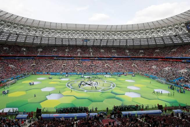 A cerimônia de abertura da Copa da Rússia